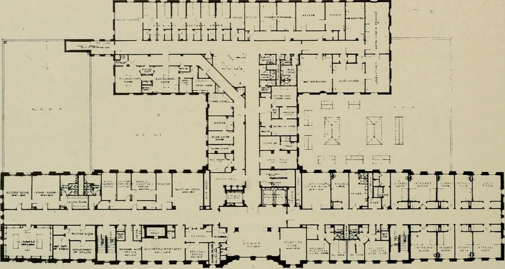 An illustration from Architect and engineer, 1905, leaf 467