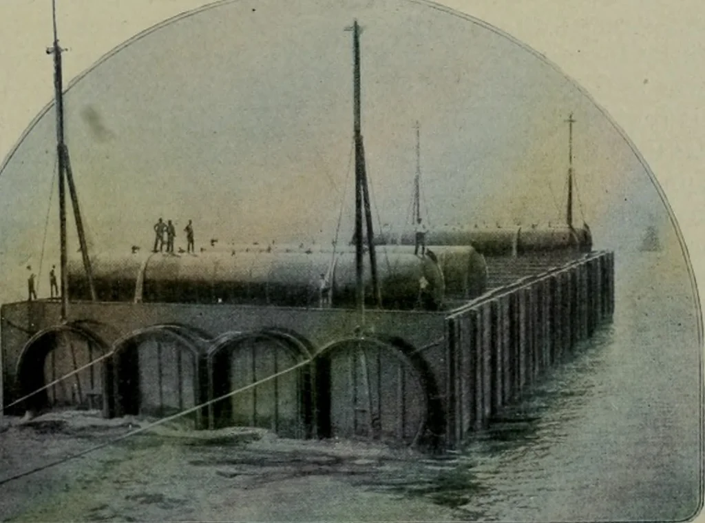 An illustration from Architect and engineer, 1905, leaf 476