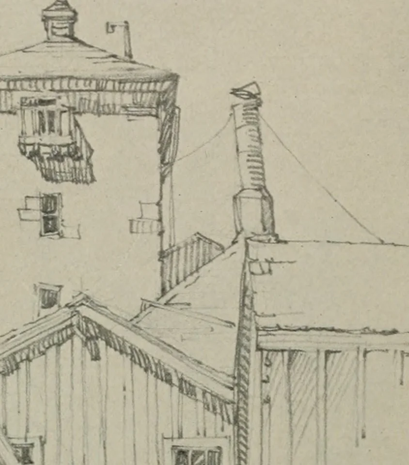 An illustration from Architect and engineer, 1905, leaf 573