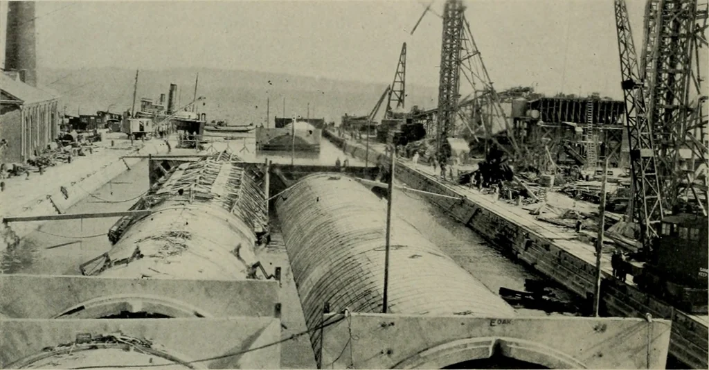 An illustration from Architect and engineer, 1905, leaf 579
