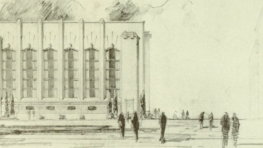 An illustration from Architect and engineer, 1905, leaf 160