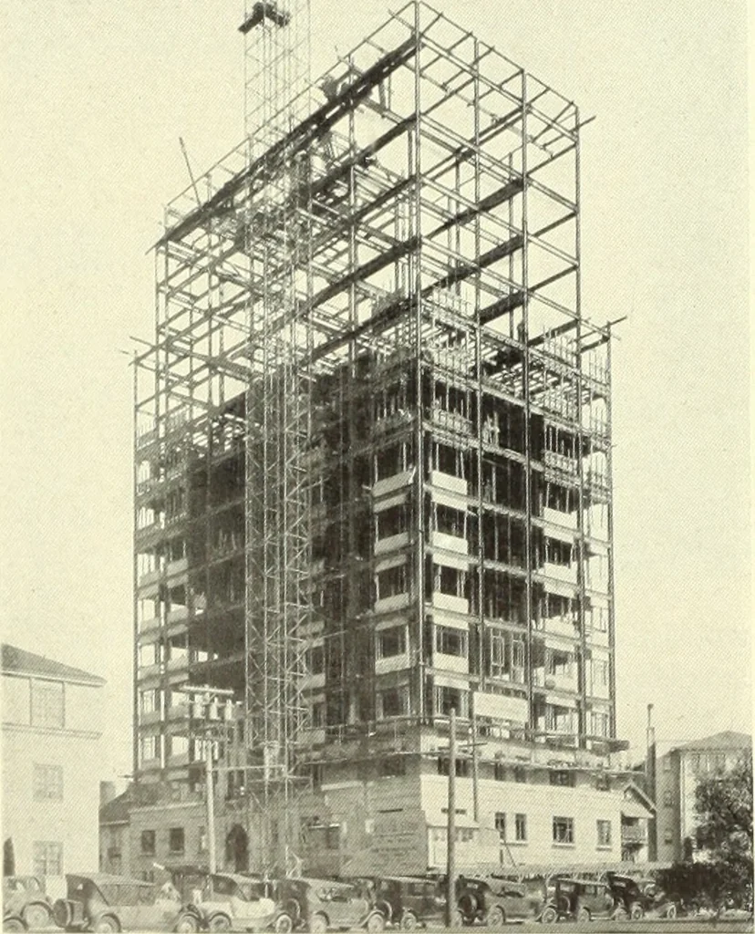 An illustration from Architect and engineer, 1905, leaf 189