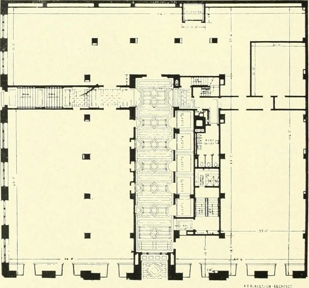 An illustration from Architect and engineer, 1905, leaf 229
