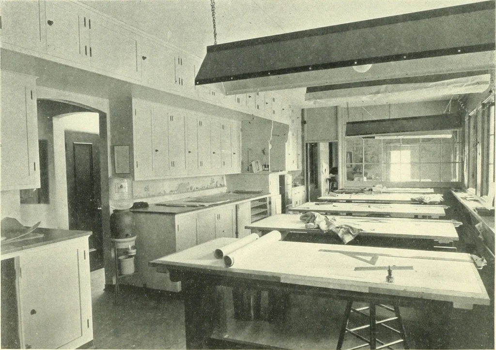 An illustration from Architect and engineer, 1905, leaf 291