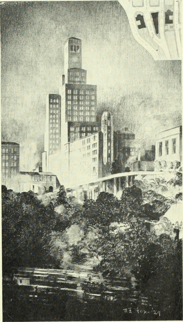 An illustration from Architect and engineer, 1905, leaf 310