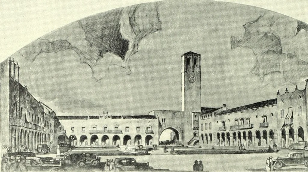 An illustration from Architect and engineer, 1905, leaf 369