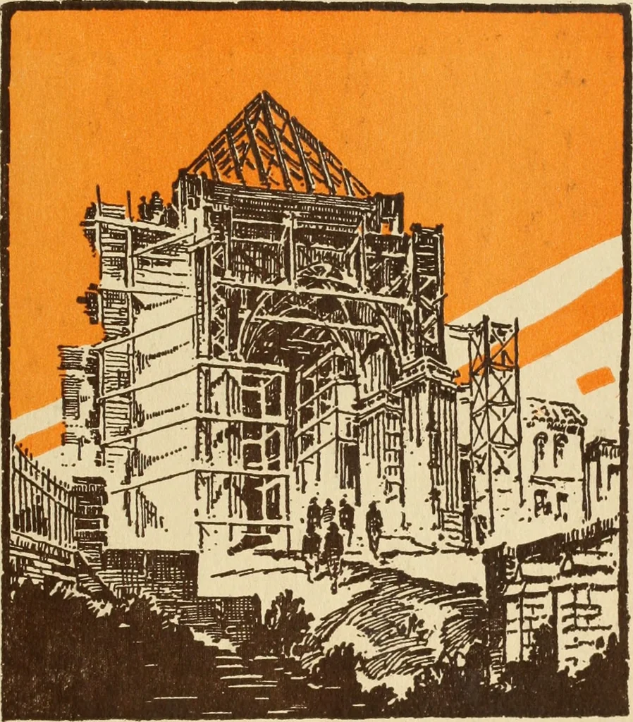 An illustration from Architect and engineer, 1905, leaf 434