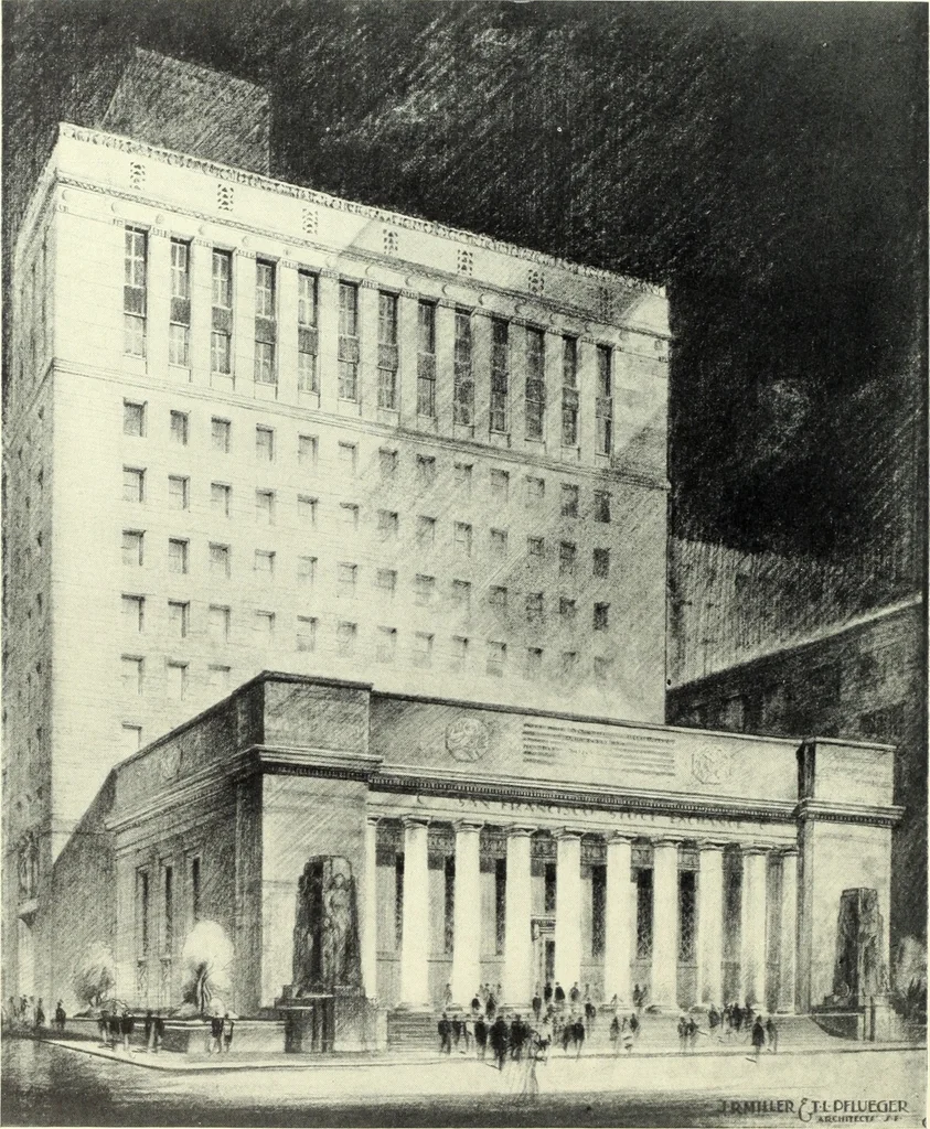 An illustration from Architect and engineer, 1905, leaf 555