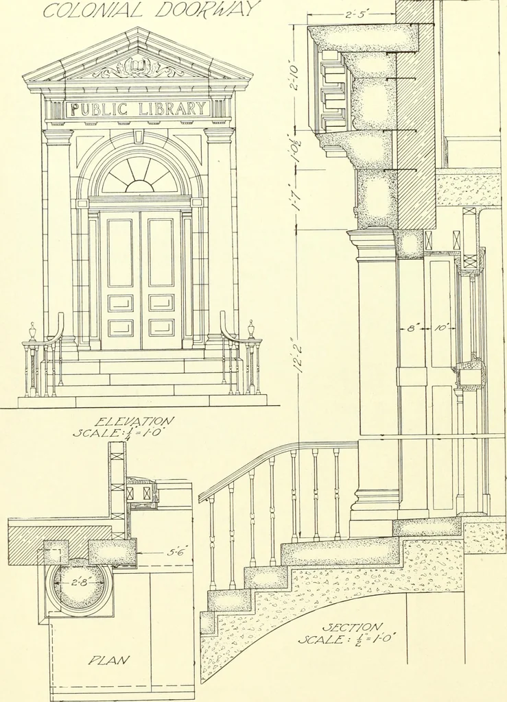 An illustration from Architect and engineer, 1905, leaf 77