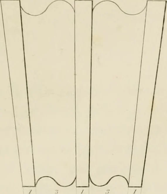 An illustration from The architect, or practical house carpenter : Illustrated by sixty-four engravings, which exhibit the orders of architecture, and other elements of the art, designed for the use of carpenters and builders, 1850, leaf 110