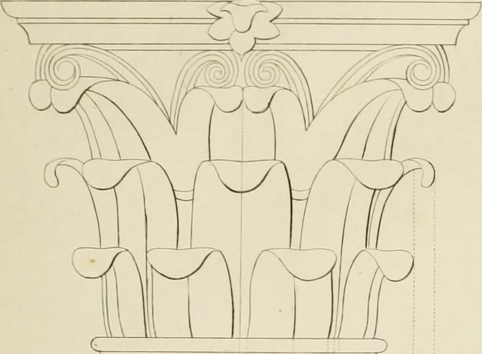 An illustration from The architect, or practical house carpenter : Illustrated by sixty-four engravings, which exhibit the orders of architecture, and other elements of the art, designed for the use of carpenters and builders, 1850, leaf 98