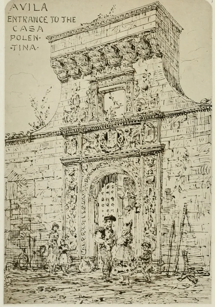 An illustration from An architect's note-book in Spain : principally illustrating the domestic architecture of that country, 1872, leaf 117