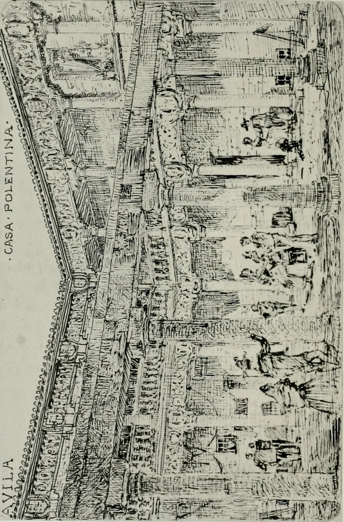 An illustration from An architect's note-book in Spain : principally illustrating the domestic architecture of that country, 1872, leaf 121