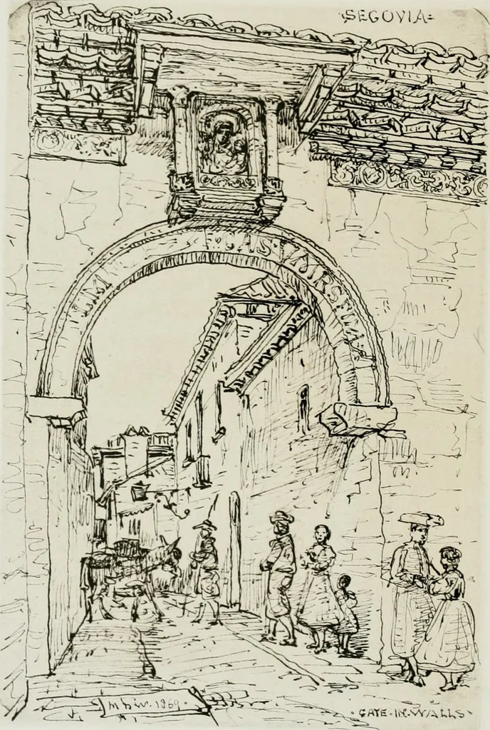 An illustration from An architect's note-book in Spain : principally illustrating the domestic architecture of that country, 1872, leaf 141