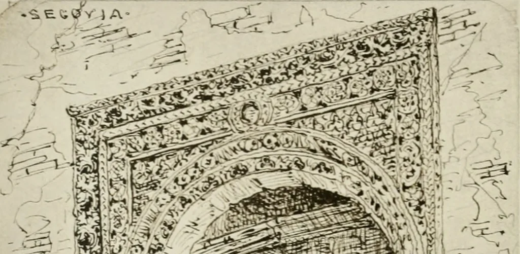 An illustration from An architect's note-book in Spain : principally illustrating the domestic architecture of that country, 1872, leaf 145