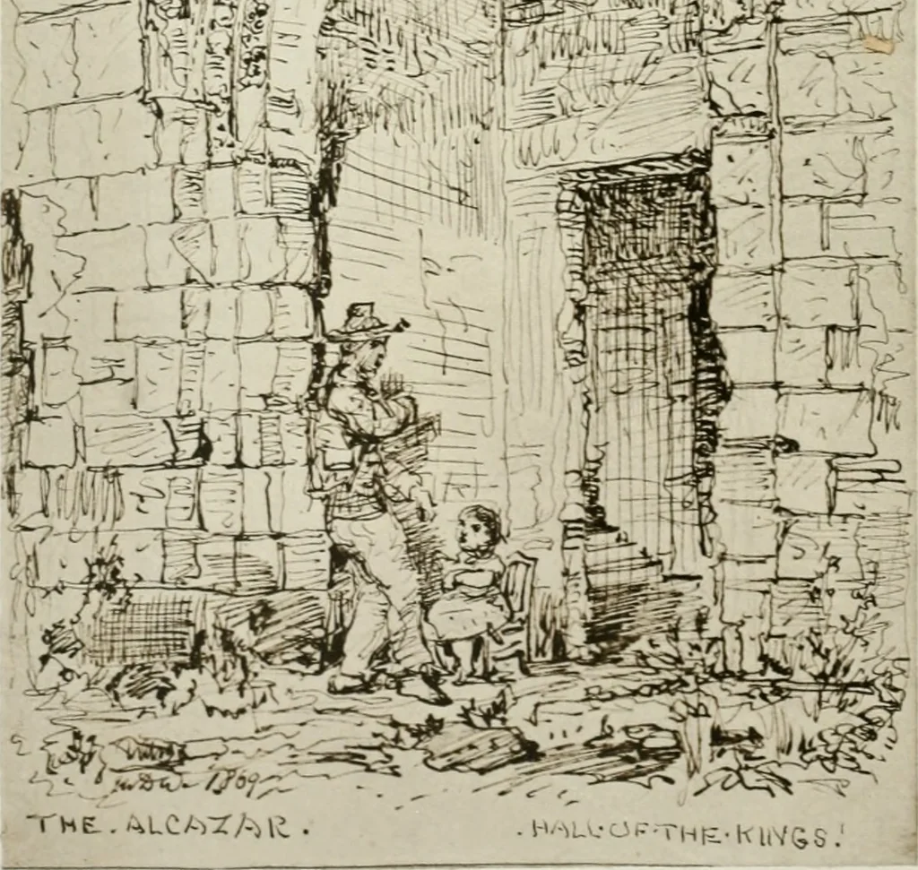 An illustration from An architect's note-book in Spain : principally illustrating the domestic architecture of that country, 1872, leaf 145