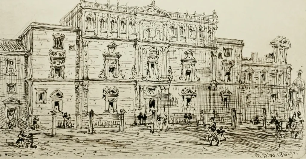 An illustration from An architect's note-book in Spain : principally illustrating the domestic architecture of that country, 1872, leaf 159