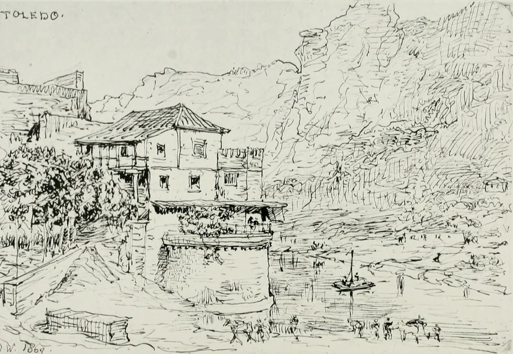 An illustration from An architect's note-book in Spain : principally illustrating the domestic architecture of that country, 1872, leaf 171