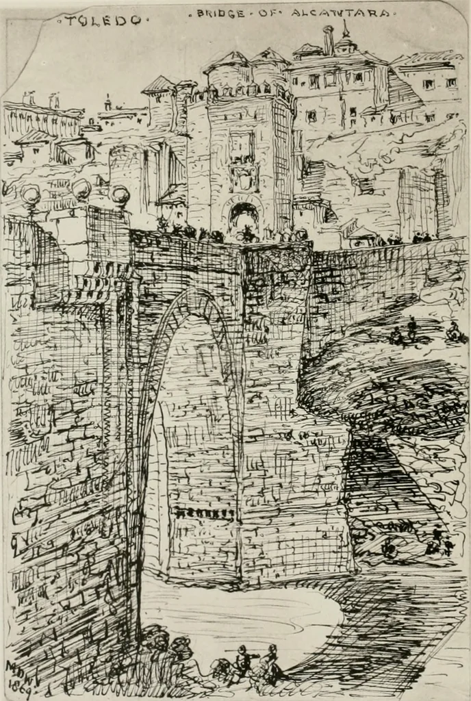 An illustration from An architect's note-book in Spain : principally illustrating the domestic architecture of that country, 1872, leaf 175