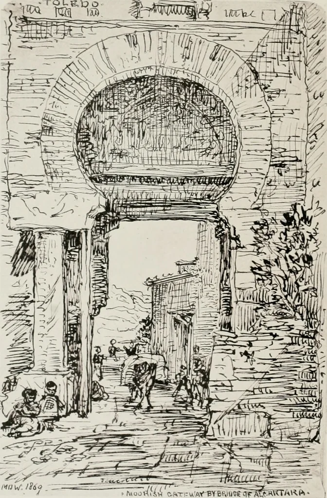 An illustration from An architect's note-book in Spain : principally illustrating the domestic architecture of that country, 1872, leaf 183