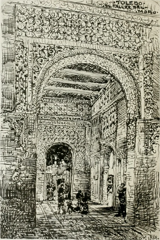 An illustration from An architect's note-book in Spain : principally illustrating the domestic architecture of that country, 1872, leaf 191