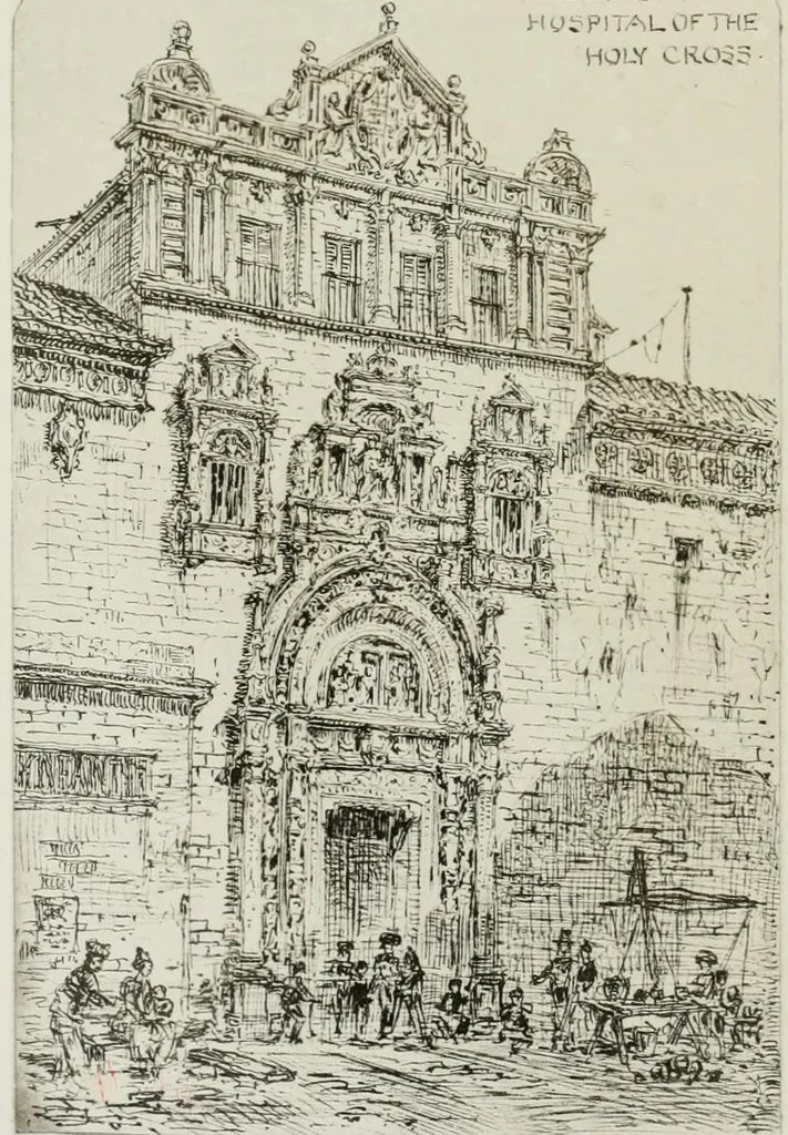 An illustration from An architect's note-book in Spain : principally illustrating the domestic architecture of that country, 1872, leaf 207