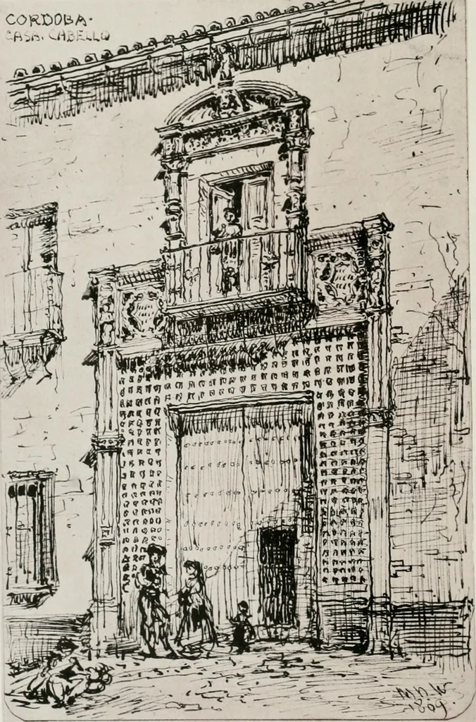 An illustration from An architect's note-book in Spain : principally illustrating the domestic architecture of that country, 1872, leaf 227