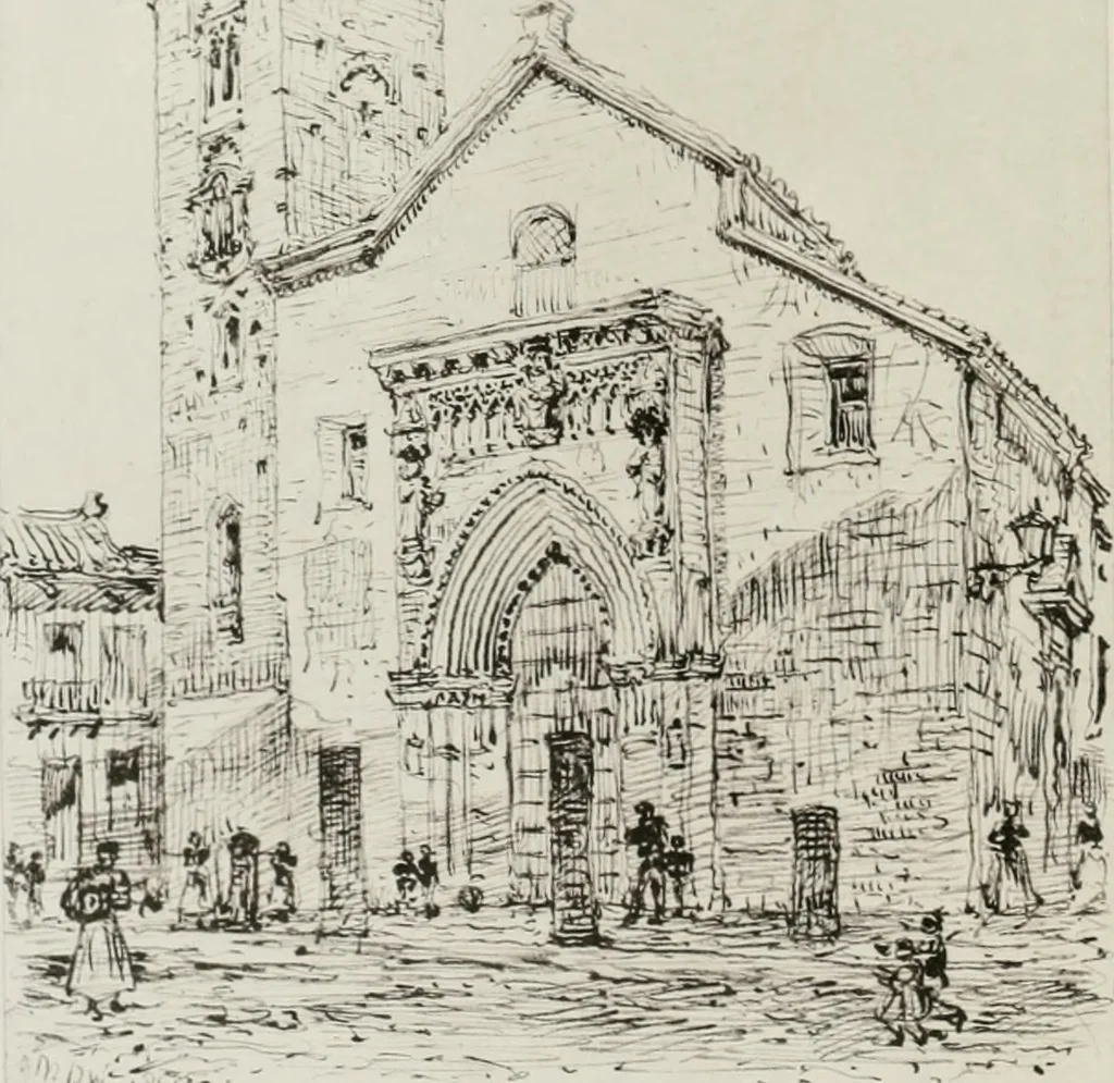 An illustration from An architect's note-book in Spain : principally illustrating the domestic architecture of that country, 1872, leaf 235