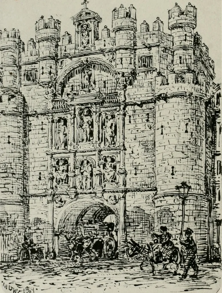 An illustration from An architect's note-book in Spain : principally illustrating the domestic architecture of that country, 1872, leaf 25
