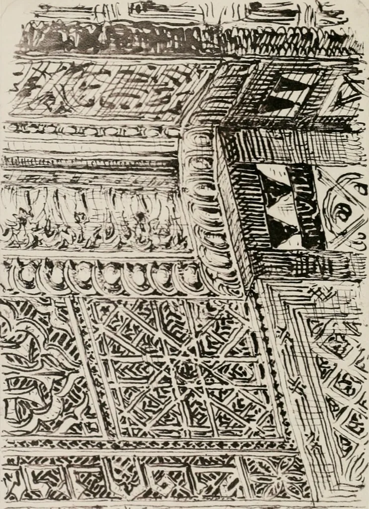 An illustration from An architect's note-book in Spain : principally illustrating the domestic architecture of that country, 1872, leaf 251