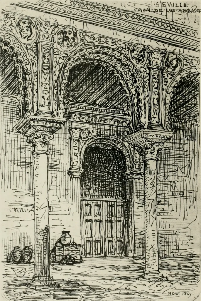 An illustration from An architect's note-book in Spain : principally illustrating the domestic architecture of that country, 1872, leaf 267