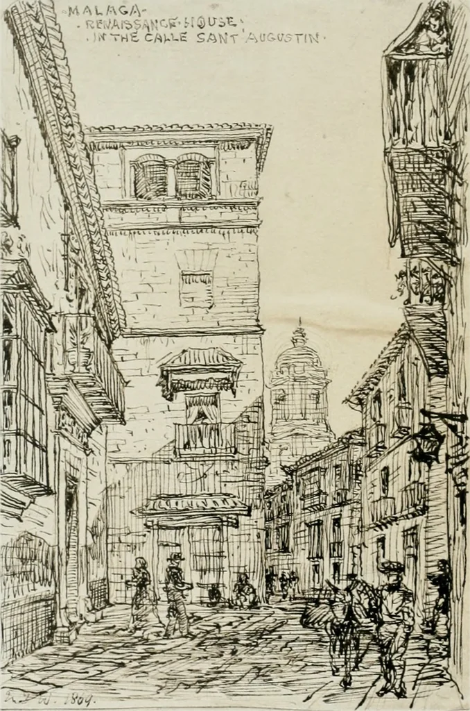 An illustration from An architect's note-book in Spain : principally illustrating the domestic architecture of that country, 1872, leaf 283