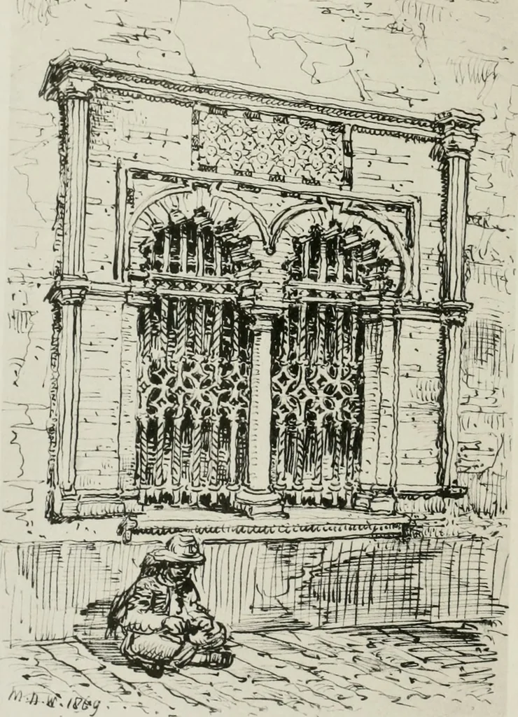 An illustration from An architect's note-book in Spain : principally illustrating the domestic architecture of that country, 1872, leaf 287