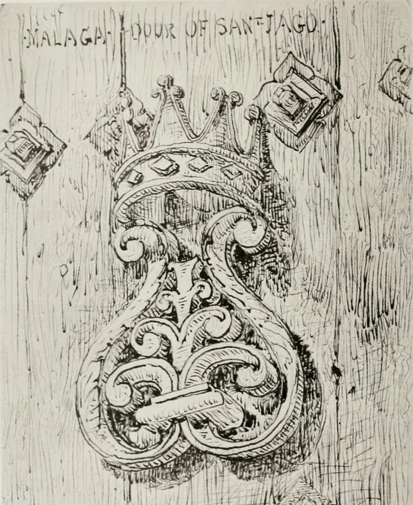An illustration from An architect's note-book in Spain : principally illustrating the domestic architecture of that country, 1872, leaf 291