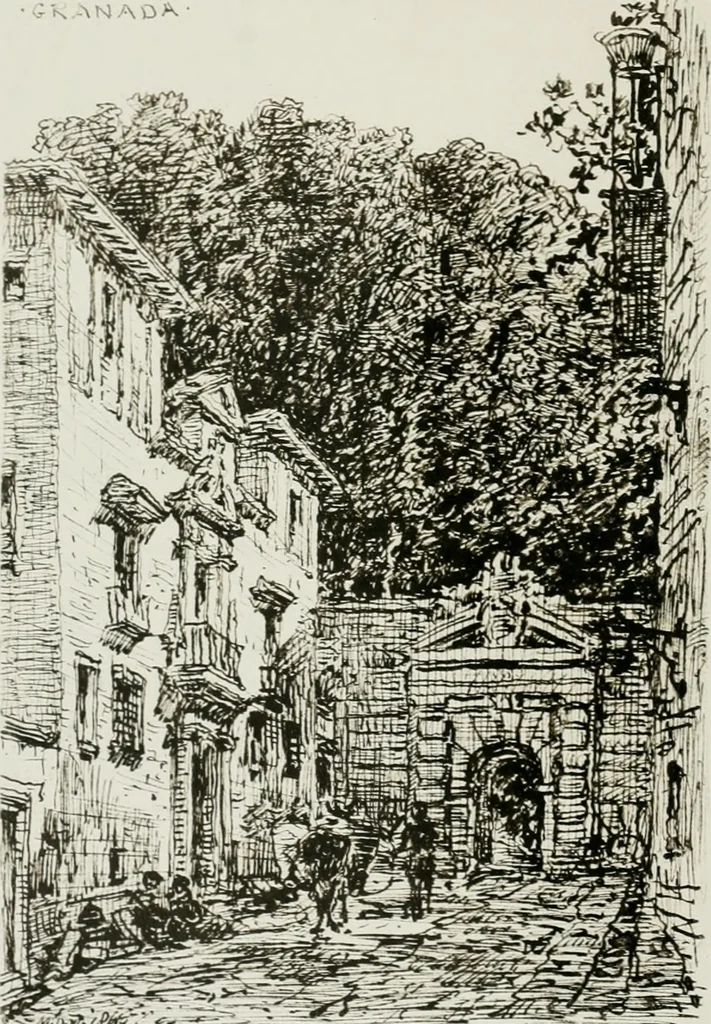 An illustration from An architect's note-book in Spain : principally illustrating the domestic architecture of that country, 1872, leaf 299