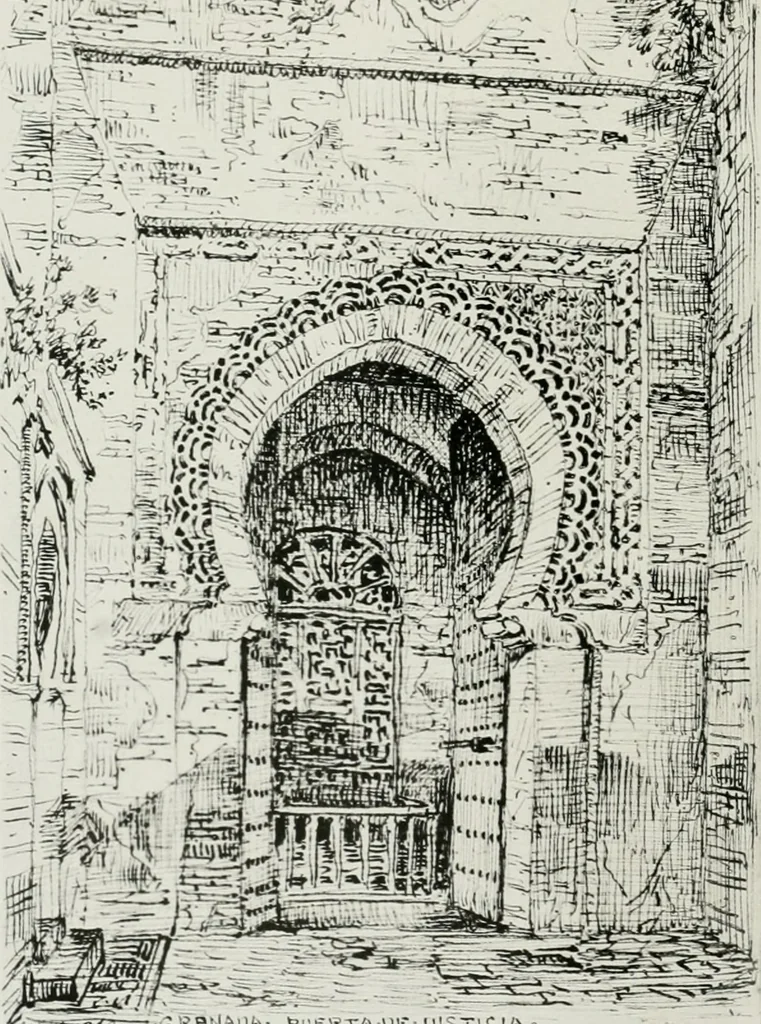 An illustration from An architect's note-book in Spain : principally illustrating the domestic architecture of that country, 1872, leaf 307
