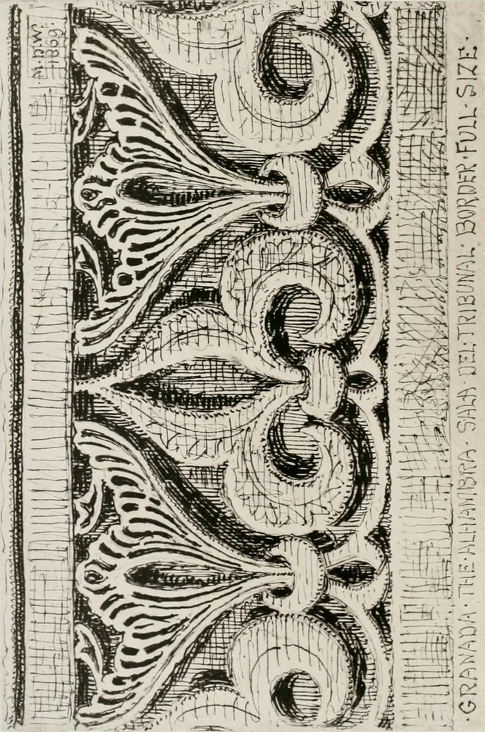 An illustration from An architect's note-book in Spain : principally illustrating the domestic architecture of that country, 1872, leaf 339