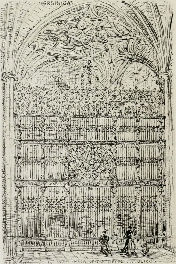 An illustration from An architect's note-book in Spain : principally illustrating the domestic architecture of that country, 1872, leaf 349