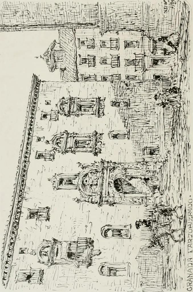 An illustration from An architect's note-book in Spain : principally illustrating the domestic architecture of that country, 1872, leaf 355