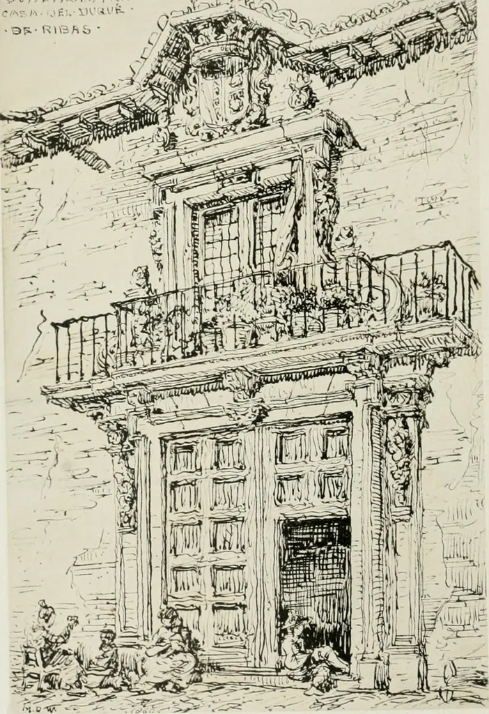 An illustration from An architect's note-book in Spain : principally illustrating the domestic architecture of that country, 1872, leaf 367