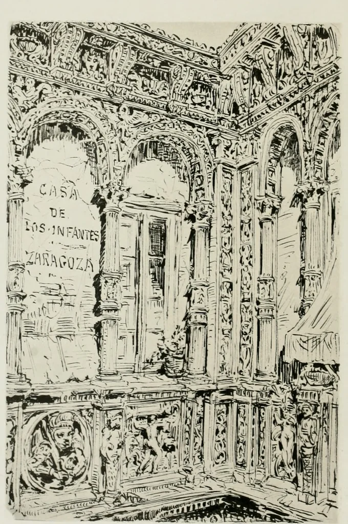 An illustration from An architect's note-book in Spain : principally illustrating the domestic architecture of that country, 1872, leaf 379