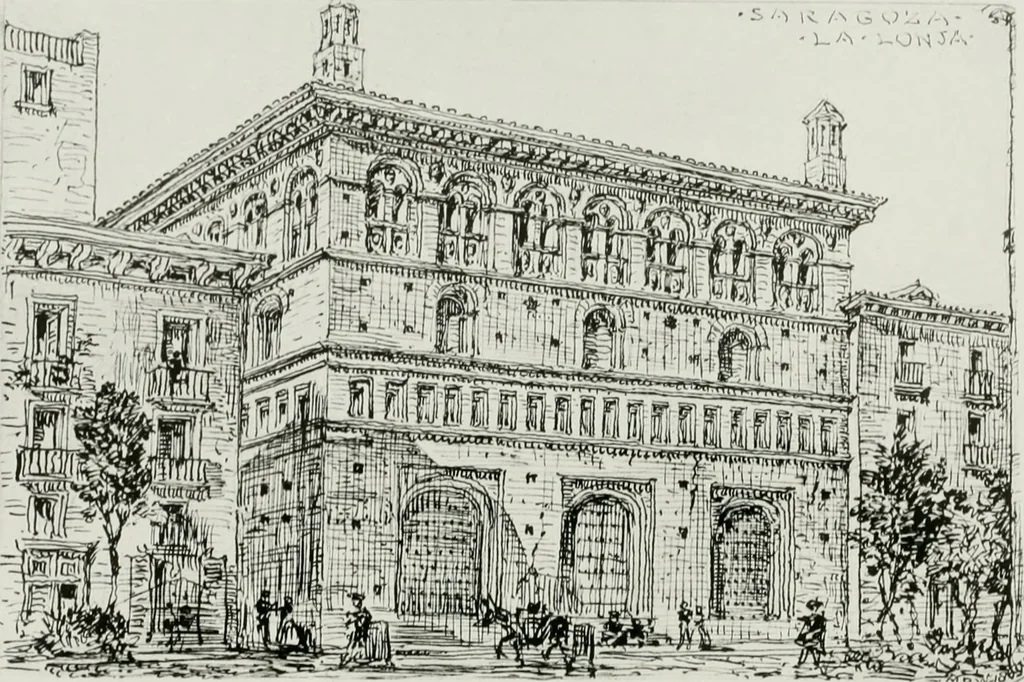 An illustration from An architect's note-book in Spain : principally illustrating the domestic architecture of that country, 1872, leaf 383
