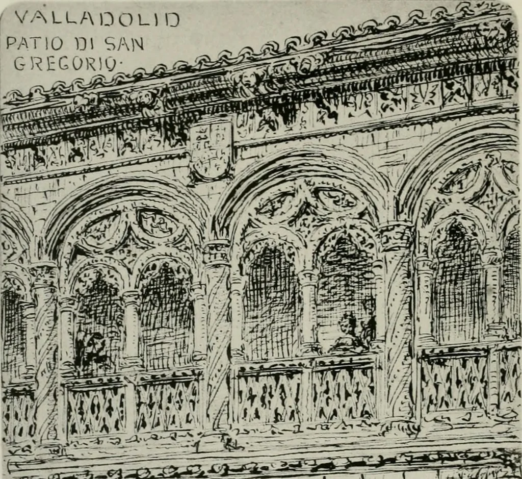 An illustration from An architect's note-book in Spain : principally illustrating the domestic architecture of that country, 1872, leaf 39