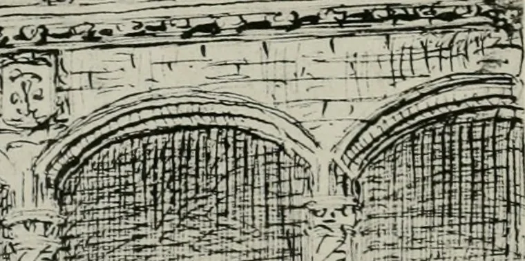 An illustration from An architect's note-book in Spain : principally illustrating the domestic architecture of that country, 1872, leaf 39