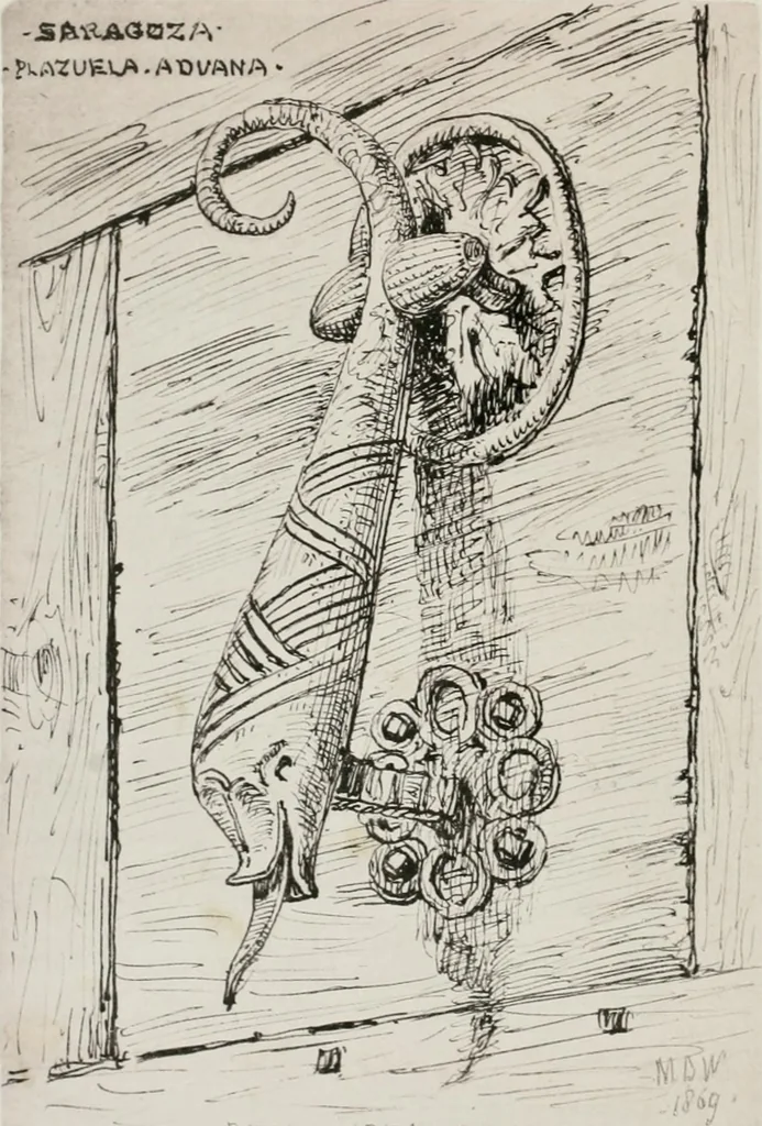 An illustration from An architect's note-book in Spain : principally illustrating the domestic architecture of that country, 1872, leaf 397
