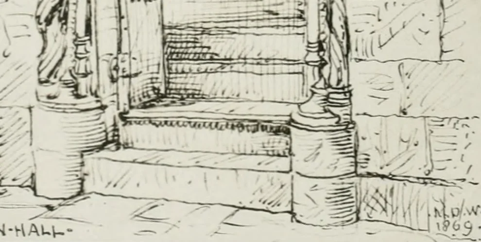 An illustration from An architect's note-book in Spain : principally illustrating the domestic architecture of that country, 1872, leaf 423