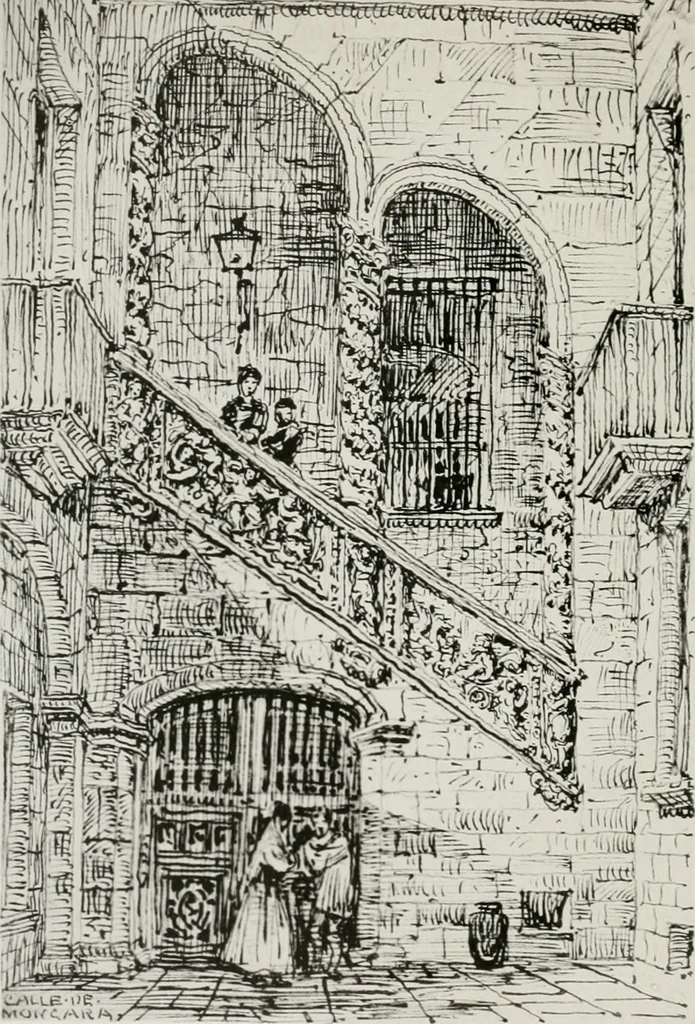 An illustration from An architect's note-book in Spain : principally illustrating the domestic architecture of that country, 1872, leaf 443