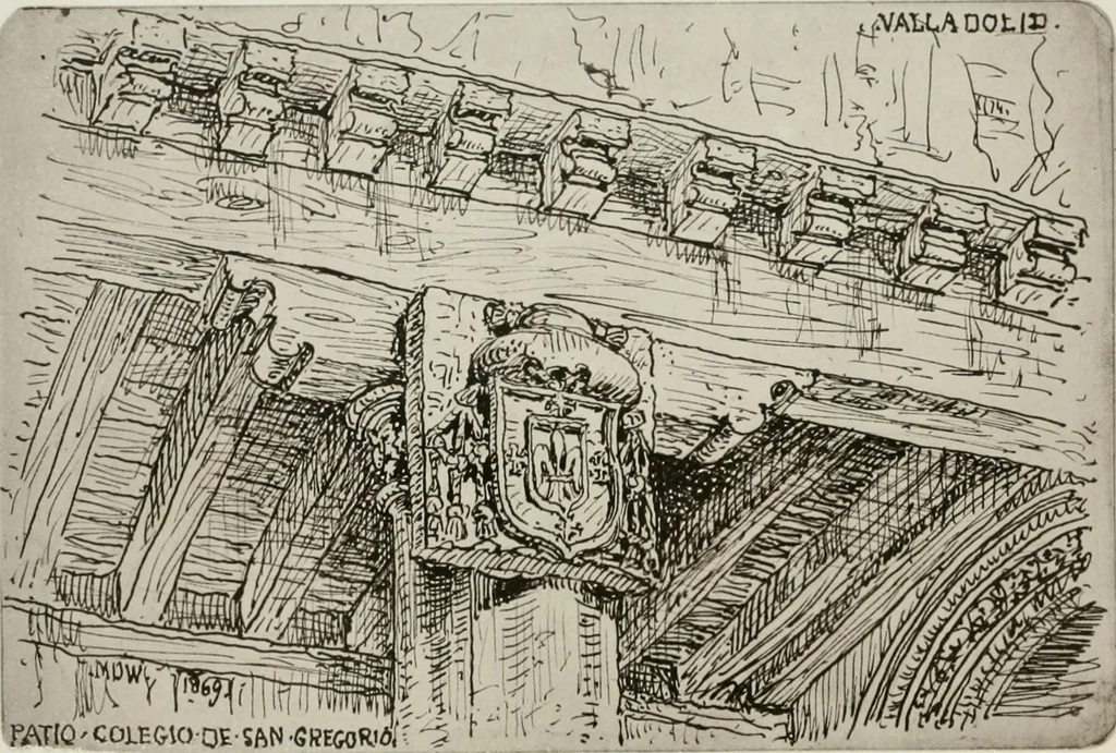 An illustration from An architect's note-book in Spain : principally illustrating the domestic architecture of that country, 1872, leaf 47