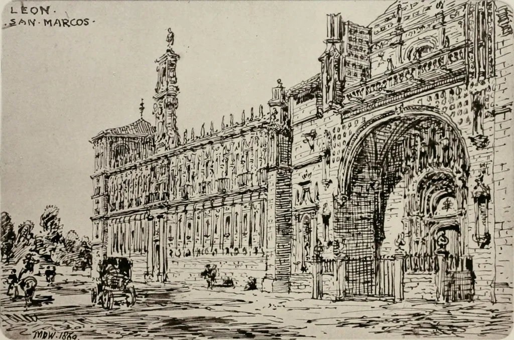 An illustration from An architect's note-book in Spain : principally illustrating the domestic architecture of that country, 1872, leaf 59