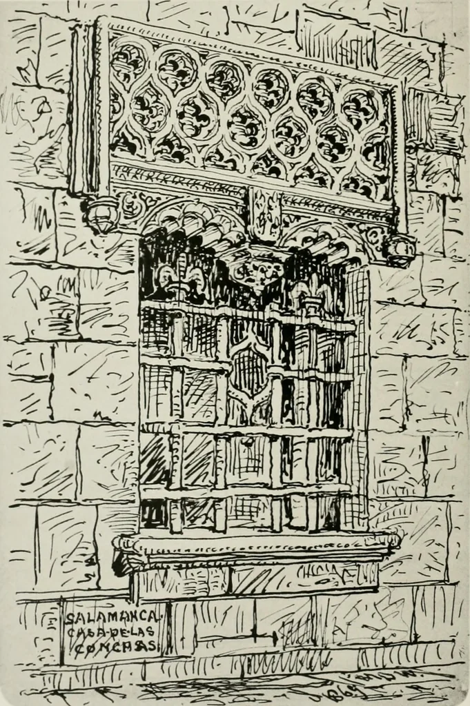 An illustration from An architect's note-book in Spain : principally illustrating the domestic architecture of that country, 1872, leaf 97